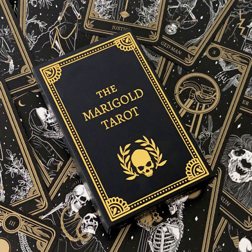 The classic version of The Marigold Tarot is back in stock on my shop.We’ve also got velvet, satin-l