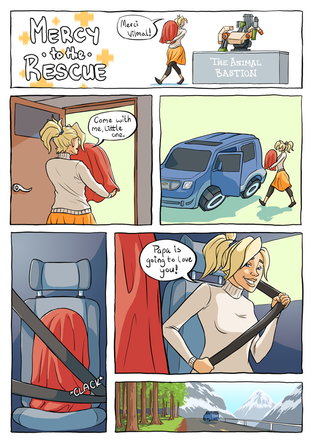 overwatchhealersunited: lunapocalypse:  Mercy to the Rescue The revive timer may