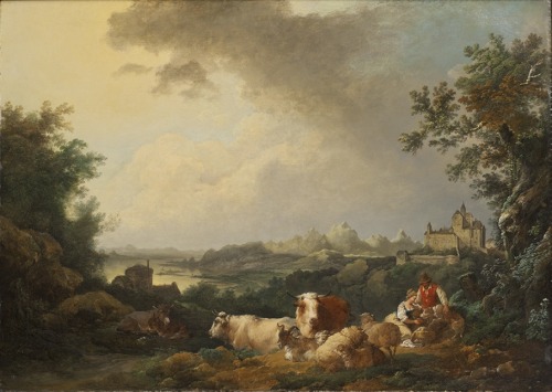 Landscape with Resting Cattle, Philippe-Jacques Loutherbourg d.y., 1767, Nationalmuseum, SWEhttp://c