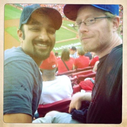 albinokid1026: Muneesh and I are at the All-Star Game! My little baseball loving heart is filled to 