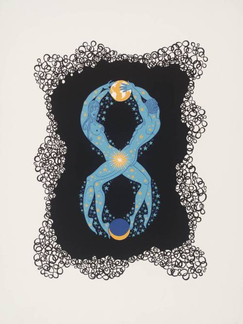 Erté / Romain de Tirtoff, Numerals, Zero to Nine, 1968. Lithograph. Via Tate