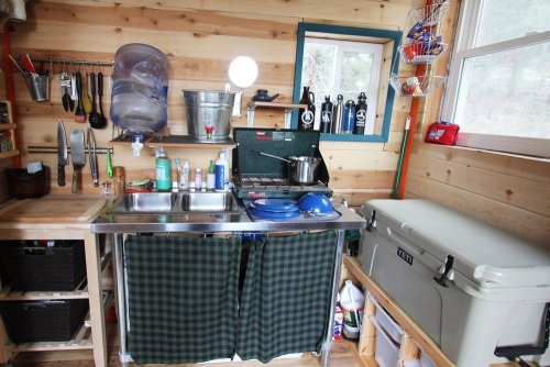 fuzzyimages:  tinyhouseamerica:  iwansfvs:  nice little selfmade house  No offense OP but I hate not having sources on posts http://tinyhousetalk.com/young-couples-diy-off-grid-micro-cabin/  I reblogged earlier. This is better. Much better. Thanks for