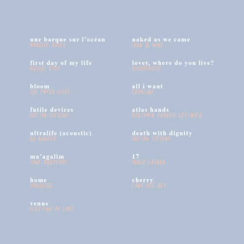 glenndower:SE L’AMORE; a playlist for golden summers, overripe peaches, and lazy mornings; for those