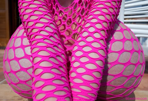 addicted2implants:  darkersideofthestone:  biggerandbigger:  Beshine sporting the sexiest most stretched out fishnet top in all existence.  This top is being completely maxed out by her overwhelmingly enormous fake plastic saline filled titties  The