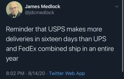 chismosite:8.16.20. USAIn major cities across the country, mailboxes are being removed or locked. 👆🏼At the same time, FedEx is halting deliveries to Black neighborhoods in Chicago.The new changes come from Trump’s appointed Postmaster General,