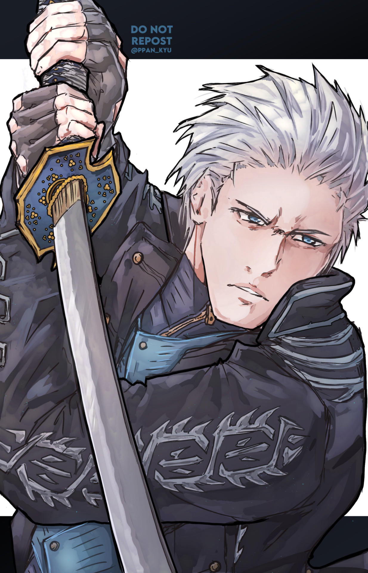 vergil (devil may cry) drawn by nekkeau