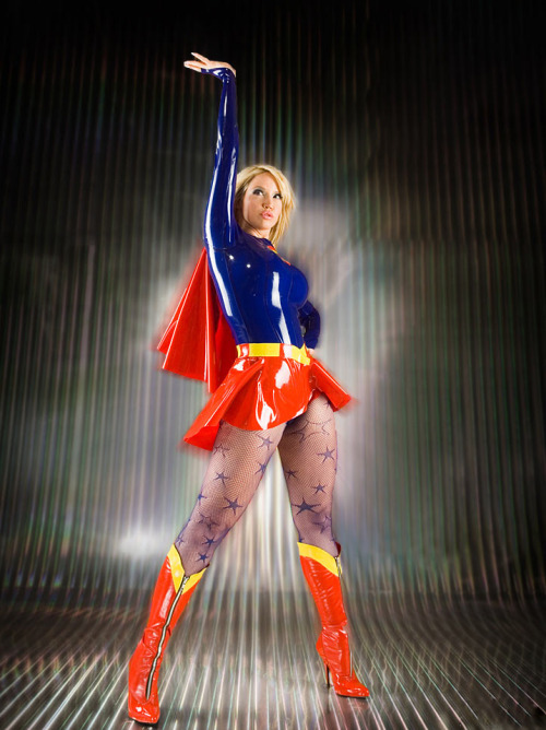 XXX Super woman in latex! photo