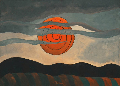 arsarteetlabore: Arthur Dove - Red Sun