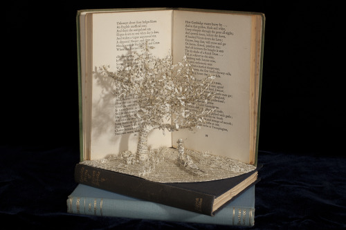 ‘In Grantchester’ Book Sculpture using 'The Complete Poems of Rupert Brooke’