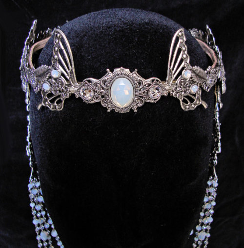 houseofolwe:Elven White Opal Circlet 