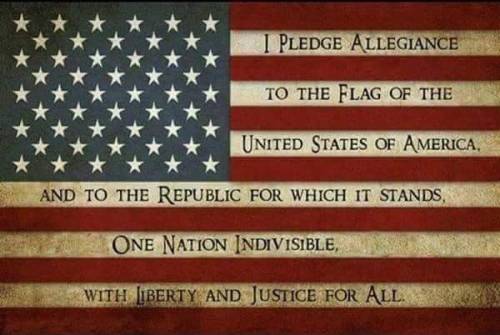 Prior to 1954, the pledge that should be restored.