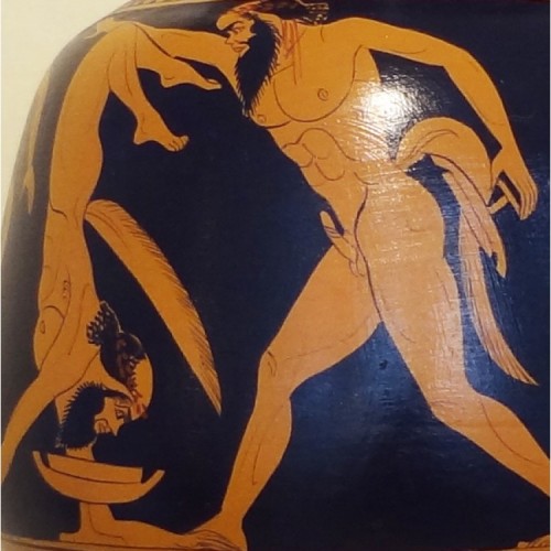 jupitersbarkeeper: thoodleoo: guys i think i found a depiction of some sort of ancient keg stand if 