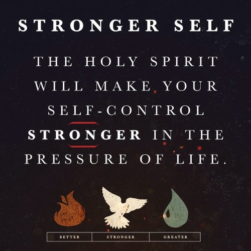 We need a stronger self to pull off what we know is a better life.