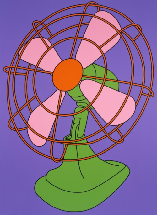 exasperated-viewer-on-air:Michael Craig-Martin - Fan, 2002 acrylic on canvas 113 × 83 in / 287 × 210