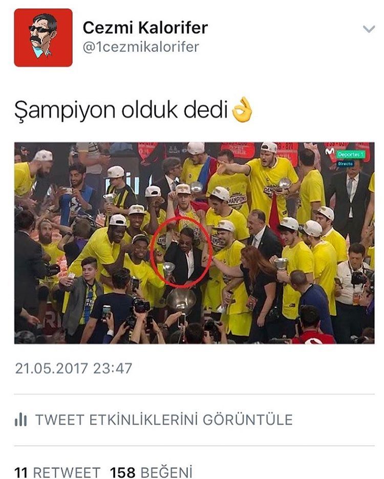 Şampiyon olduk dedi