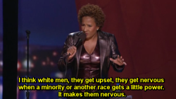 sourcedumal:  Oop. And it’s not just white men. White WOMEN are nervous as fuck too. Because they’ll lose their spot as prized possession to white patriarchy. And they don’t ever want that to happen. 