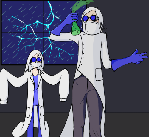 Smol Erkon to the right, Lord Erkon to the left.
I know Lord Erkon looks like Professor Membrane, shut up, the collar is cute.