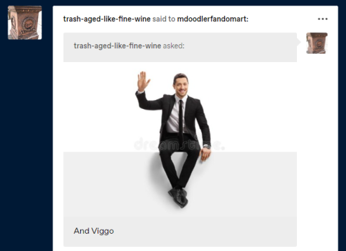 mdoodlerfandomart:@trash-aged-like-fine-wine - ViggoI want to imagine Viggo is sitting atop a buildi