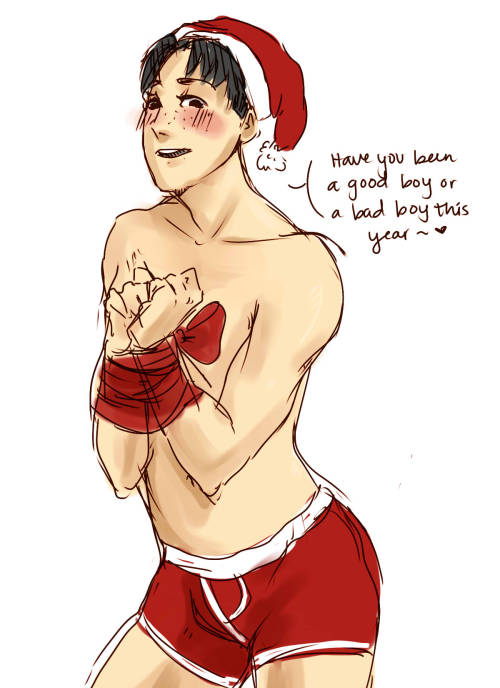 jeanmarco-asanoya:  spoopyspacecaptainjo:  AND THEY BOTH HAD A BUNCH OF GAY SEX!! the end Have some jeanMarco Christmas shenanigans c: I’ll probably draw a bonus picture later and jean looks cool in glasses!  And its 4:30 am and I should probably sleep