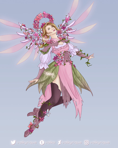 Trellis Mercy - Overwatch Fan Skin Finally finished my Trellis Mercy skin design! All the flowers to