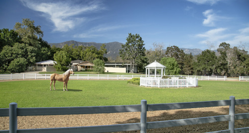 Oprah Winfrey’s new Montecito, California, home. Comes with a stable, paddocks and riding rings!