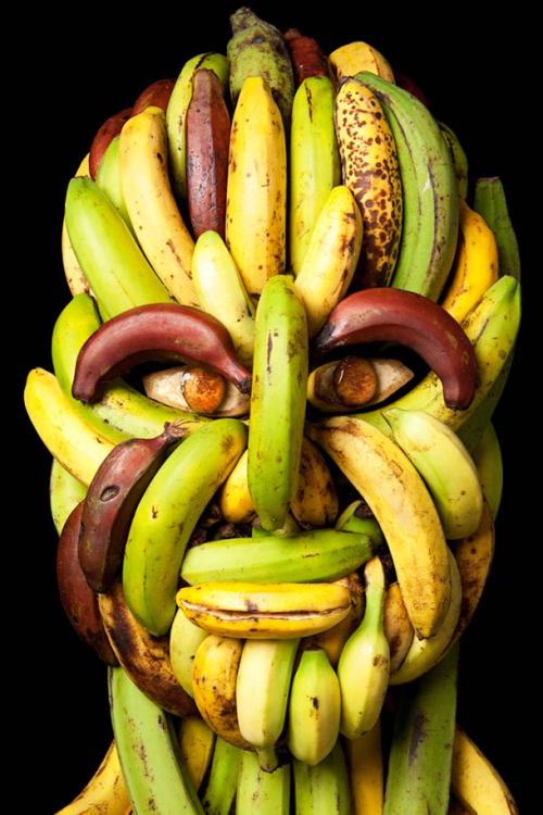 unicorn-meat-is-too-mainstream:  A beautiful tribute to famous portraits vegetables 16th century Italian painter  Giuseppe Arcimboldo . In this series of photographs by  Klaus Enrique , the photographer has recreated the world of Italian painter,