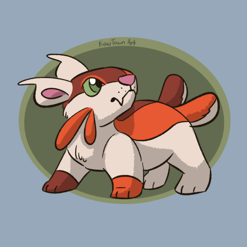 kowtownart:Feleng: “Although FELENG is small and weak, it can manipulate other POKéMON 