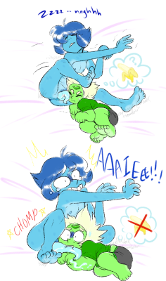 Lapis started wearing briefs to sleep after