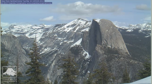 These 5 photos show Yosemite National Park’s famous Half Dome feature. They are all taken by t