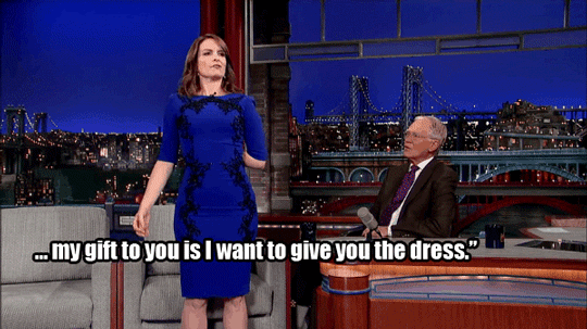 micdotcom:  Watch: Tina Fey strips down to her underwear on Letterman and takes a