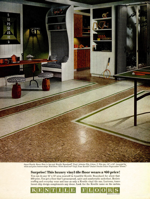 Kentile Floors, 1968Theme Week: Interior Design ️