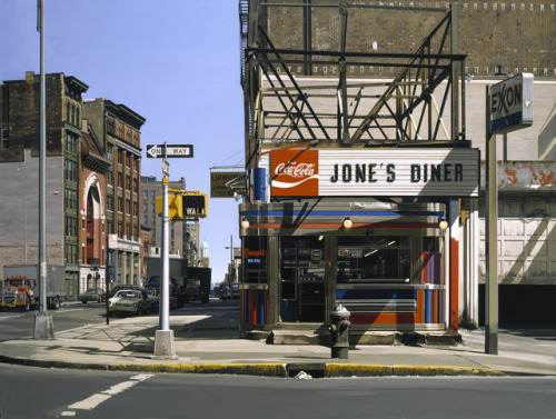 notesonphotography: Jone’s Diner Oil on canvas, 1979Richard Estes