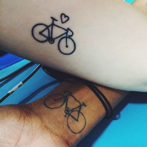 Always crushing. #bikelife #bikelove #tattoo #fixedgear #littlewheels #cycling #london