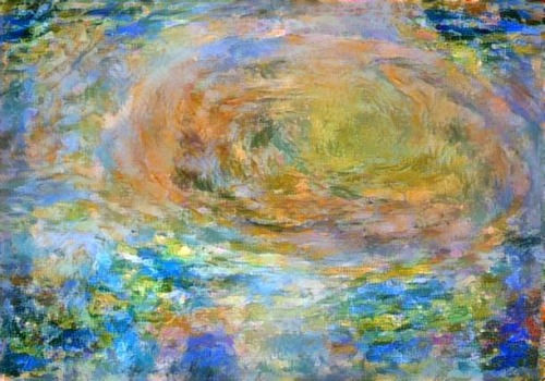 Jupiter Red Monet: Citizen scientist David Englund created this avant-garde JunoCam artwork of the G