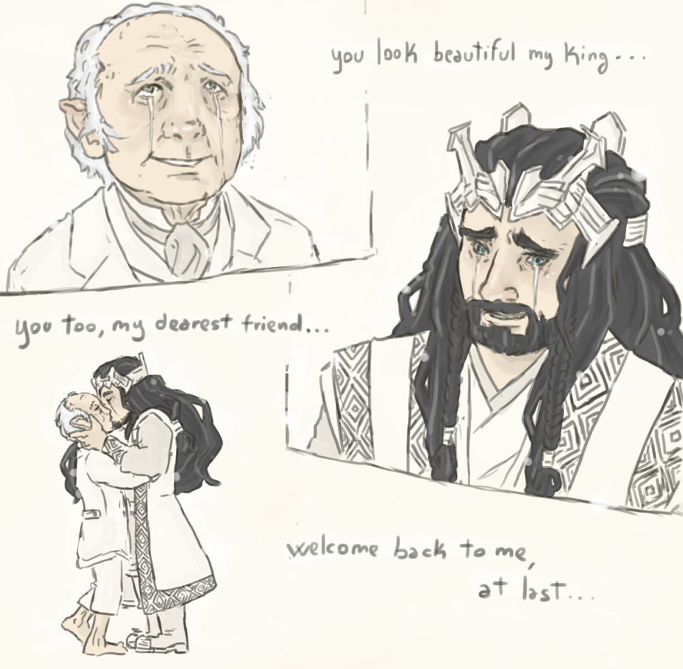 serenity-fails draws things — Rule 63 Bilbo and Thorin… I might