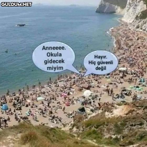 Anneeee. Okula gidecek...