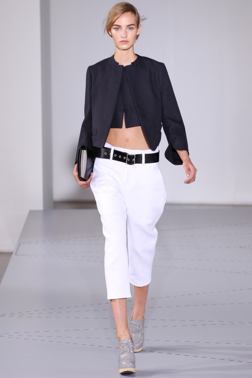 Maartje Verhoef at Jil Sander Spring 2014