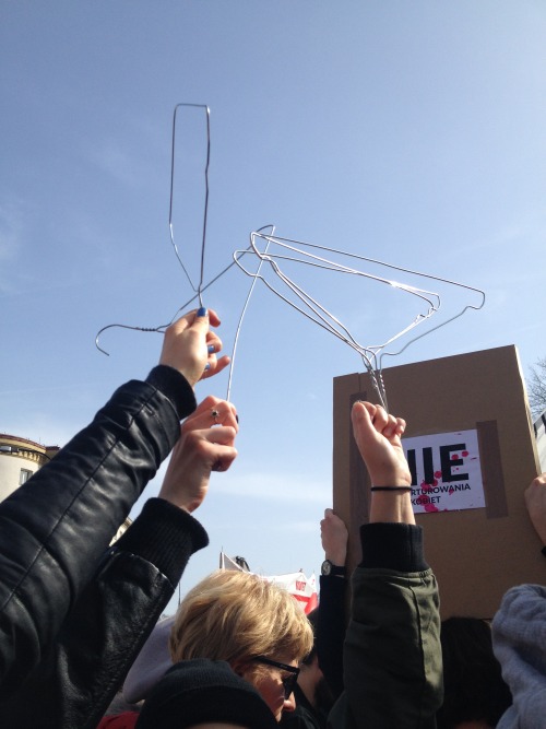 iblamenikilauda: Polish men and women gathered today in front of the parliament. We protested agains