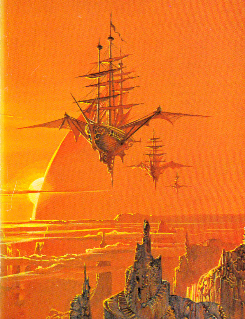 sciencefictiongallery:  Bruce Pennington - Sky Pirates of Callisto, 1973. 