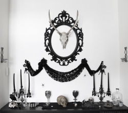 itsblackfriday:  This is part of our living room. We call it “the shrine” because we don’t know what else to call it.  See more stuff from me at my blog :) http://itisblackfriday.blogspot.co.nz 