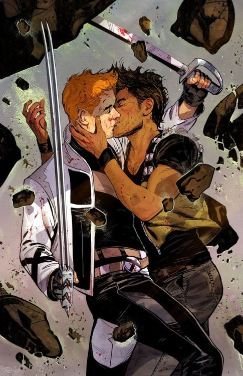 browsethestacks:Shatterstar And Rictor by Nick Robles<3 <3 <3