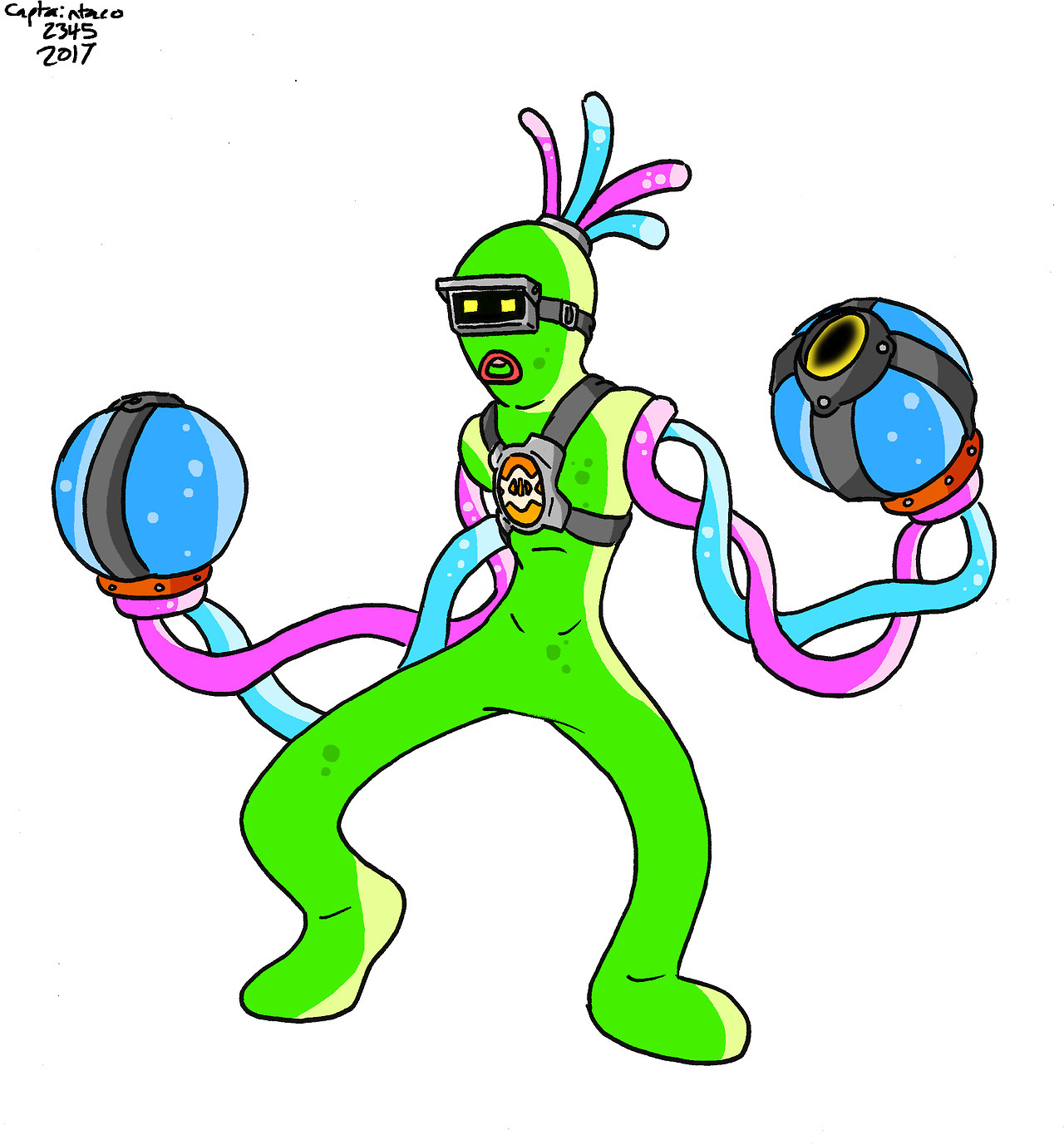 Helix from the upcoming game Arms. He’s probably my favourite character from the