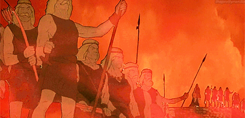 prettynerdieworks: The Battle of Helm’s Deep in Ralph Bakshi’s THE LORD OF THE RINGS (19