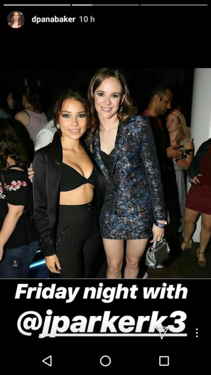 Danielle Panabaker with Jessica Parker Kennedy (via instagram story)