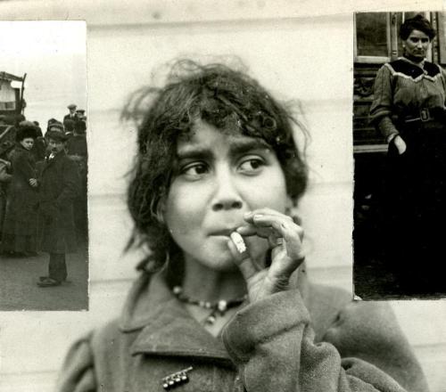 Porn Pics edlorado:  Gypsy girl smoking cigarette.