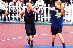 keybladesoras:    Josh Hutcherson Dancing @ the Celebrity Basketball Game + 2012/2013   