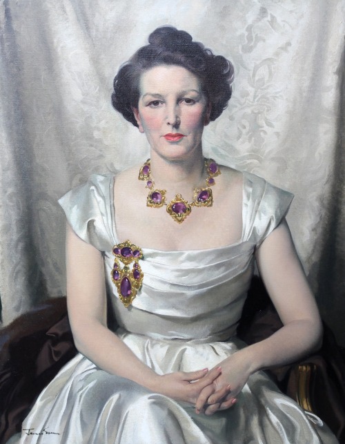 sartorialadventure:Portraits by Herbert James Gunn1. Margaret, Duchess of Argyll2. Lady Helen Roger3