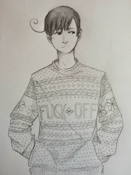 It’s May but Christmas Sweater Romano, why not