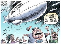 cartoonpolitics:  In 2015 US military spending will amount to 54% percent of all federal discretionary spending, a massive 軶.5 billion. By comparison, Education will get only 6%, as will Housing and Medicare. The U.S. vastly outpaces all other nations