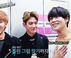 mintytaemin:  why are you even there Lee Taemin *facepalm*          